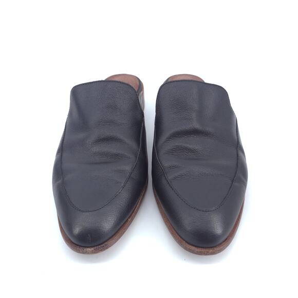 Madewell Frances Minimal City Loafer Mule True Black Leather Slide On K4443 8.5 - Picture 4 of 10